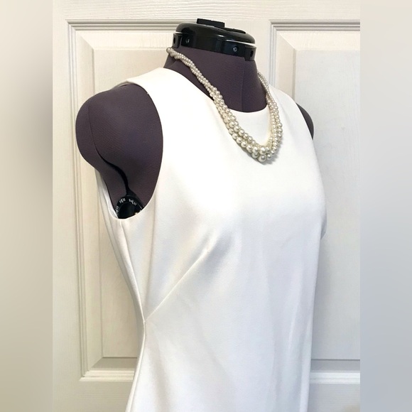 NWT Harper Rose Sequin Hem Embellished Sheath Dress White - Picture 6 of 16